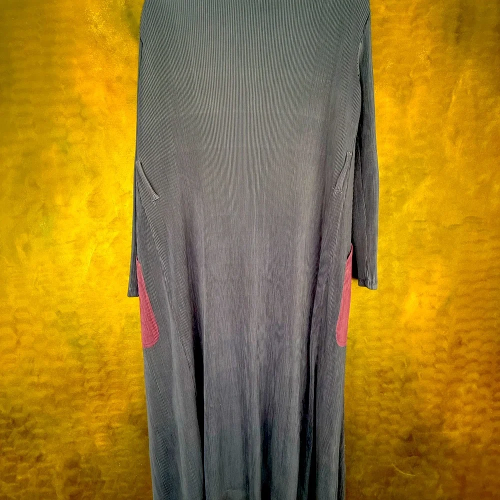 Colorblock Long Open Masaki Matsuka Cardigan - Picture 3 of 5